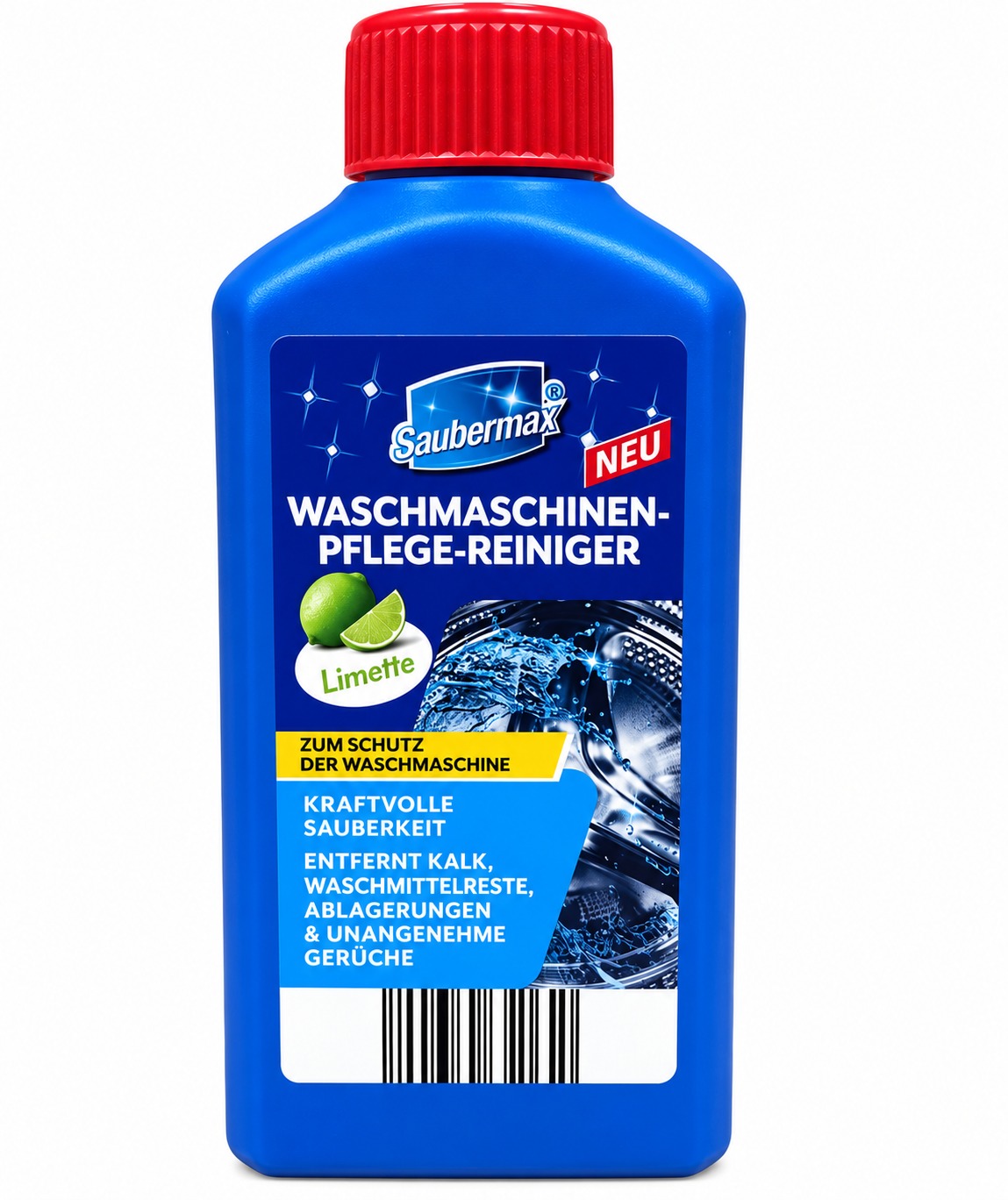 Saubermax Čistič a ošetřovač pračky Limetka 250 ml