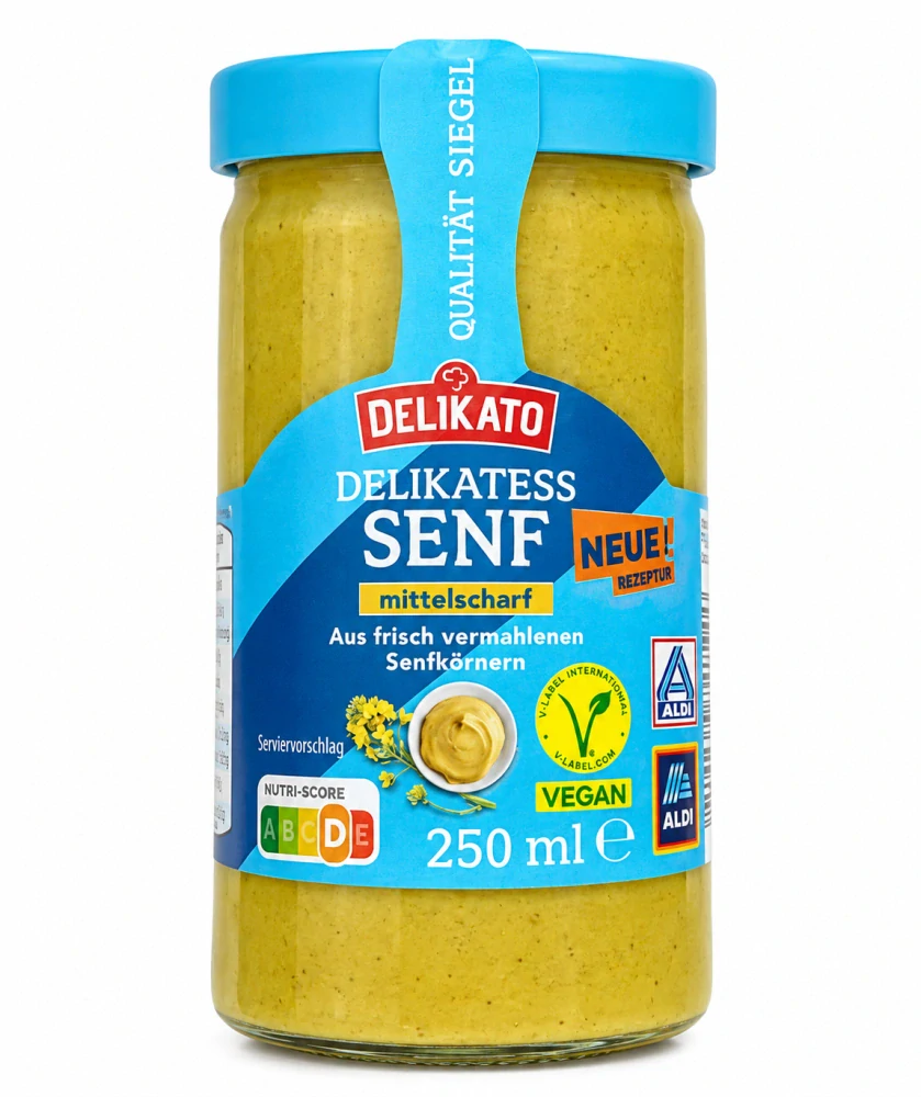Delikato Hořčice lahůdková středně pálivá 250 ml
