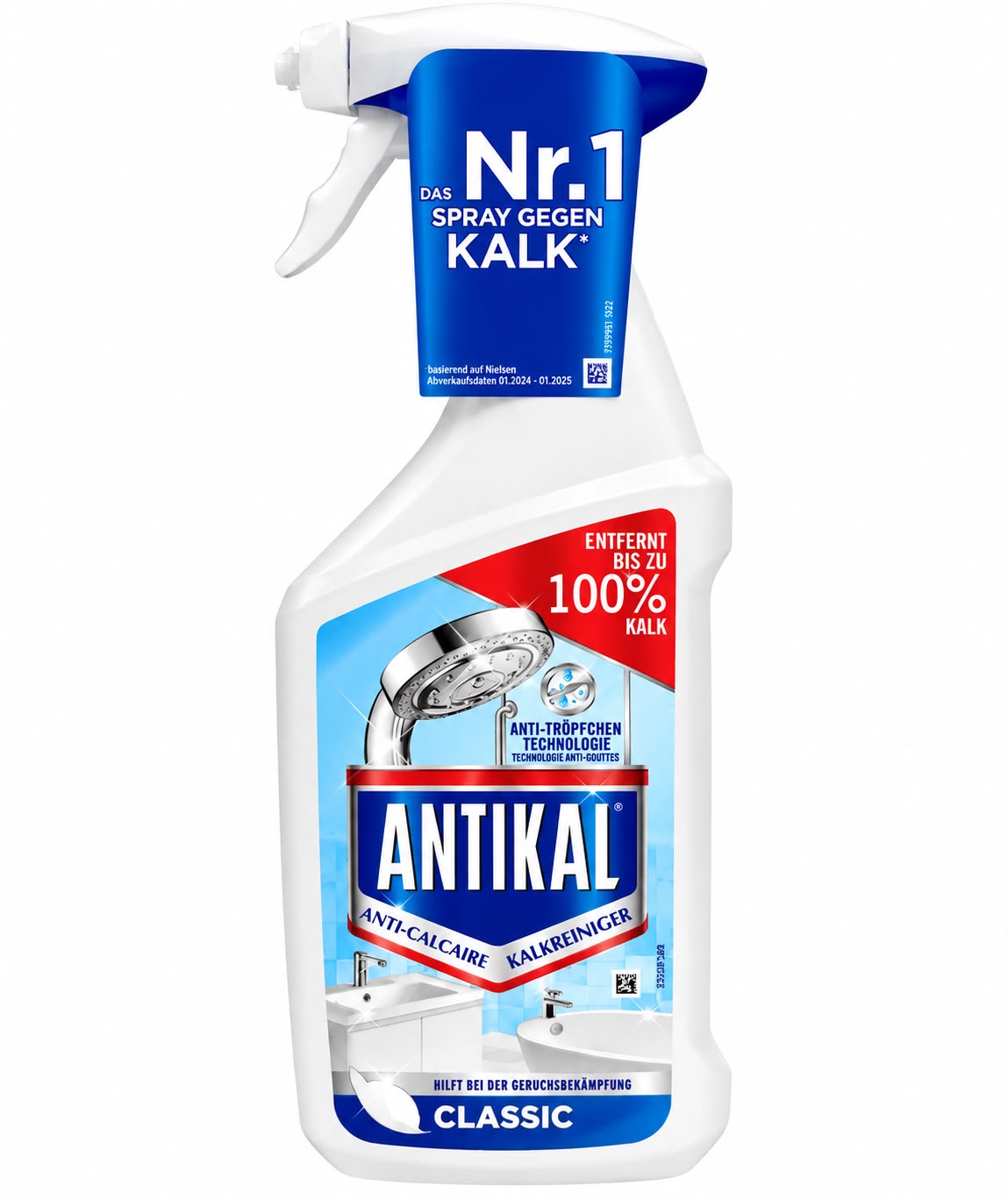 Antikal Classic Čisticí a odstraňovací sprej na vodní kámen 800 ml