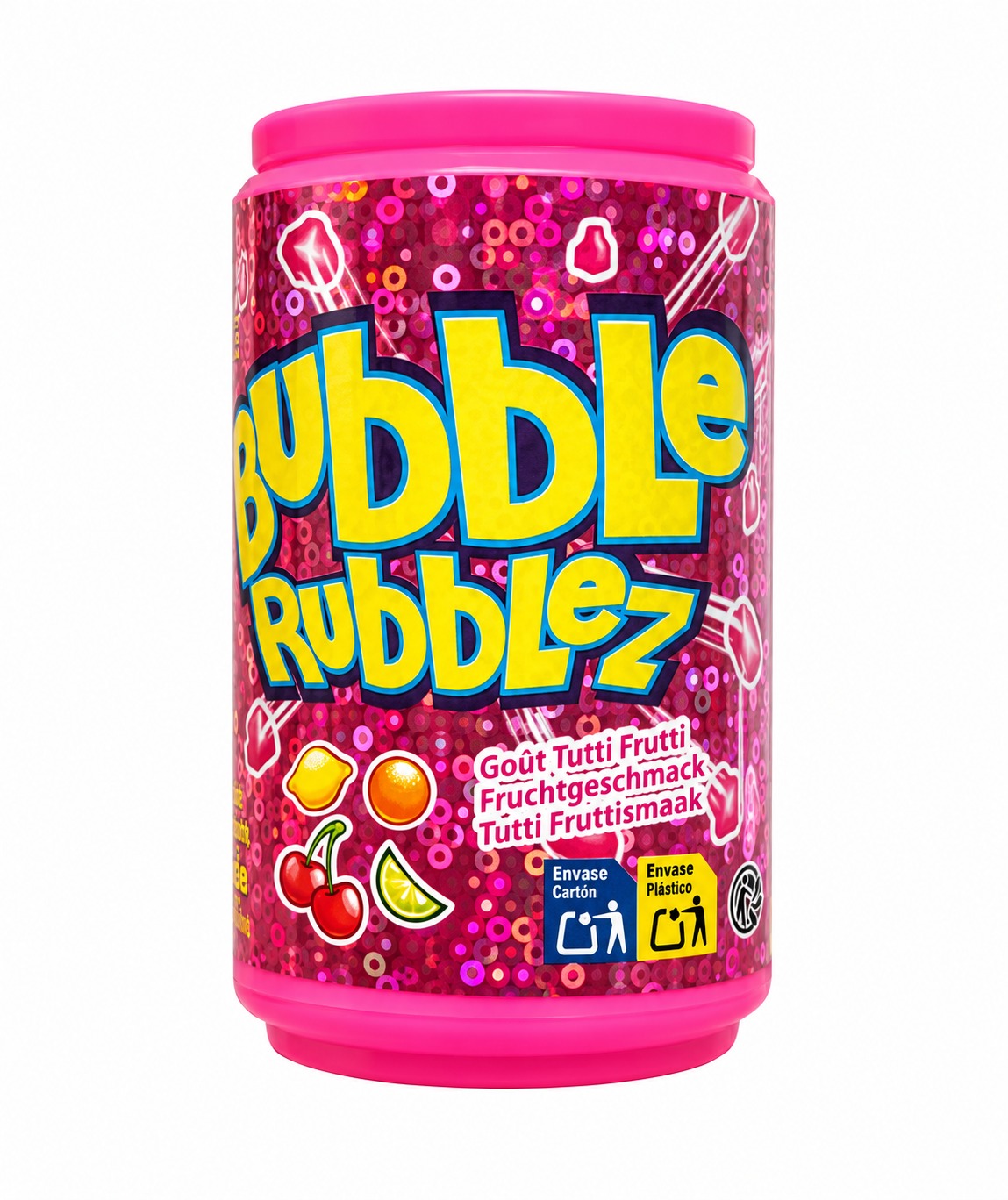 Bubble Rubblez Žvýkačky s příchutí tutti frutti 60g