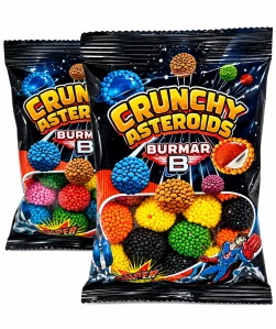 Burmar Křupavé asteroidy Ovocný mix Kyselé želé bonbóny 100 g