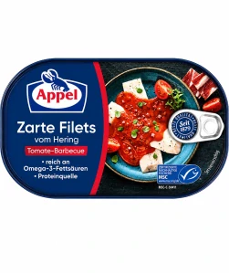 Appel Jemné filety ze sledě v rajčatovo-barbecue krému s kousky šunky 200 g
