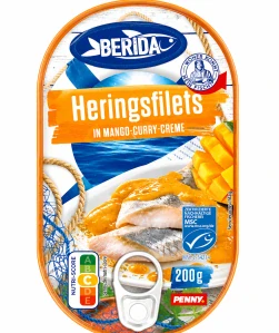 Berida Sledové filety v mango-curry omáčce 200 g