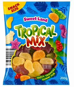 Sweet Land Tropical Mix želé s ovocnými příchutěmi 200 g