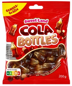 Sweet Land Želé lahvičky s cola příchutí 200 g