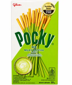 Glico Pocky Milky Matcha Sušenkové tyčinky s mléčnou matcha polevou 33 g