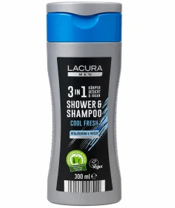 LACURA MEN 3in1 Shower & Shampoo Cool Fresh 300 ml