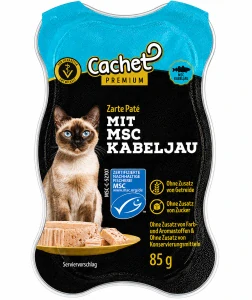 CACHET PREMIUM – Jemná paštika s treskou obecnou pro dospělé kočky 85 g