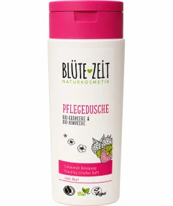 BLÜTE-ZEIT NATURKOSMETIK Pflegedusche Bio-Erdbeere & Bio-Himbeere 250 ml