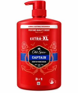 Old Spice Captain EXTRA-XL – pánský sprchový gel a šampon 3v1 s pumpičkou 1l