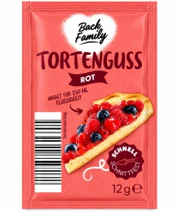 Back Family Dortová želatina červená (v prášku) 12 g