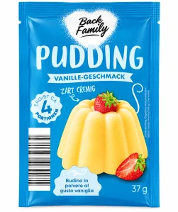 Back Family Pudinkový prášek s vanilkovou příchutí 37 g