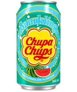 Chupa Chups Sparkling Watermelon Sycený nealkoholický nápoj s příchutí melounu 345 ml