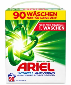 ARIEL Universal+ Pulver Schnell Auflösend (90 pracích dávek) 4950 g