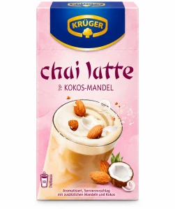 Krüger Chai Latte Kokos-Mandel Instantní nápoj chai latte s příchutí kokos-mandle 250 g