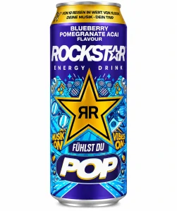 Rockstar Energetický nápoj Borůvka, Granátové jablko a Acai 500 ml