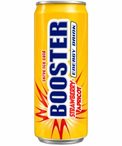Booster Energetický nápoj Jahoda a Meruňka 330 ml