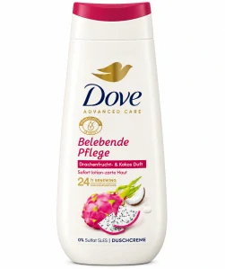 Dove Advanced Care Belebende Pflege – Sprchový krém Dračí ovoce & Kokos (225 ml)