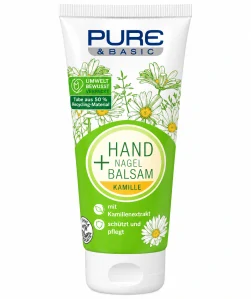 Pure & Basic Hand + Nagel Balsam Kamille – Hydratační krém na ruce a nehty s heřmánkem (100 ml)