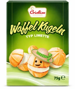 Crisbiss Oplatkové kuličky s limetkovou náplní 75 g