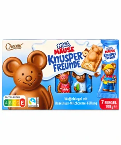 Choceur Milch Mäuse Oplatkové tyčinky s lískooříškovou mléčnou náplní 108 g