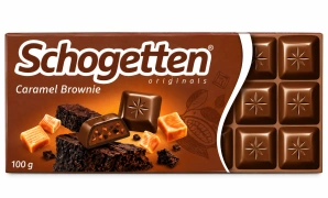 Schogetten Mléčná čokoláda s karamelovo-brownie náplní 100 g