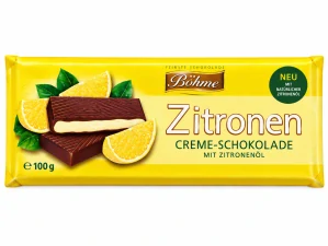 Böhme Mléčná čokoláda s citronovou krémovou náplní 100 g