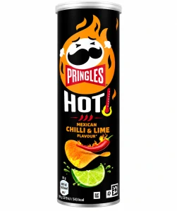 Pringles Hot Mexican Chilli & Lime bramborový snack s příchutí chilli a limetky 160 g