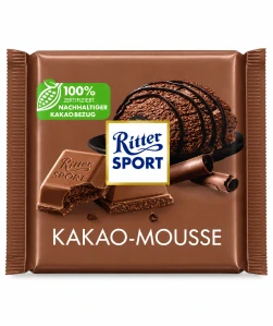 Ritter Sport Kakao-Mousse – plněná alpská mléčná čokoláda s kakaovou pěnou 100 g