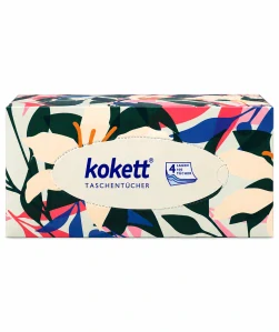 Kokett – Papírové kapesníky v krabičce, 4vrstvé (100 ks)