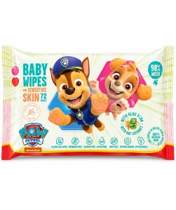 Paw Patrol Dětské vlhčené ubrousky pro citlivou pokožku (72 ks)