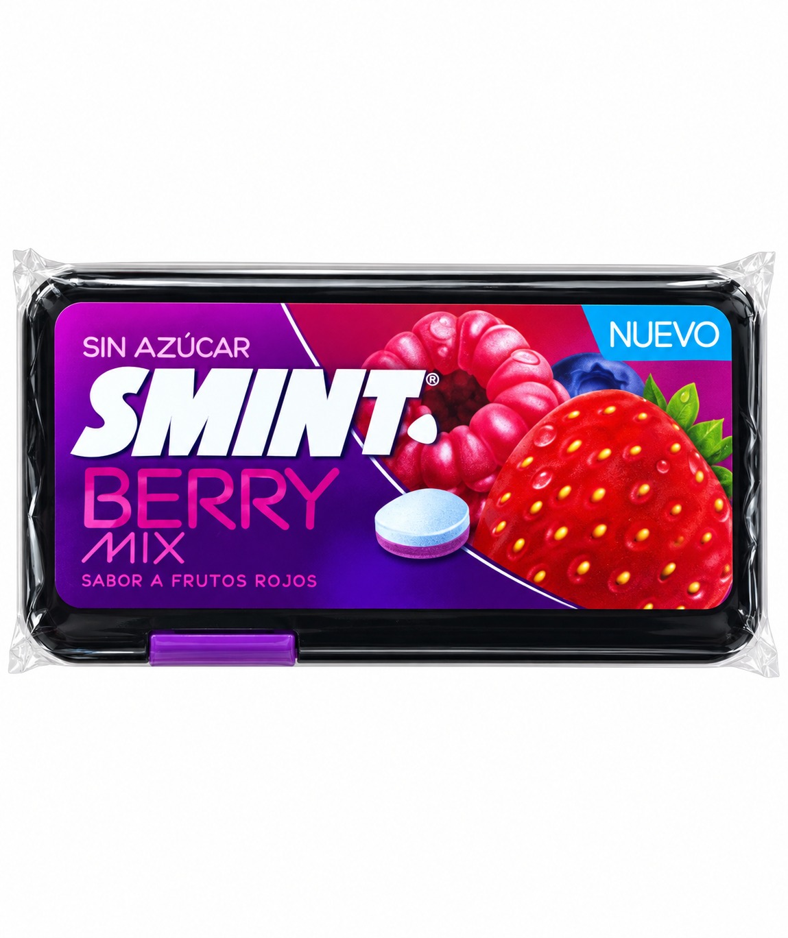Smint Berry Mix Lisované bonbóny s příchutí červeného ovoce bez cukru 21 g