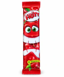 FRITT Ovocné žvýkací bonbóny s třešňovou příchutí a s vitamínem C 70 g (6×11,7 g)