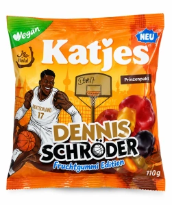 Katjes Dennis Schröder Fruchtgummi Edition - želé bonbóny 210 g