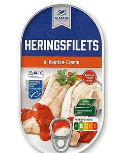 Sleďové filety v paprikovém krému