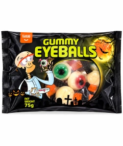 Gummy Eyeballs Želé oči s ovocnou příchutí 75 g