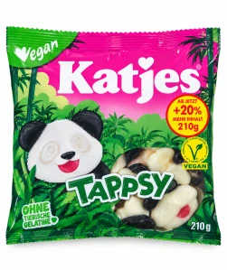 Katjes Tappsy – pěnové bonbóny s lékořicí a ovocnými želé 210 g