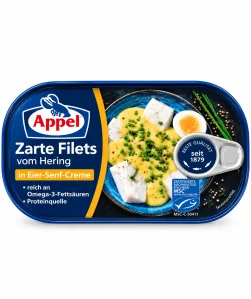 Appel Jemné filety ze sledě ve vaječno-hořčičném krému 200 g