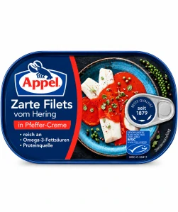 Appel Jemné filety ze sledě v pepřovém krému 200 g