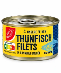 Gut & Günstig Tuňákové filety krájené ve slunečnicovém oleji 195 g