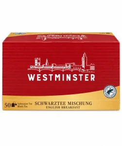 WESTMINSTER Černý čaj English Breakfast 50 nálevových sáčků (87,5 g)