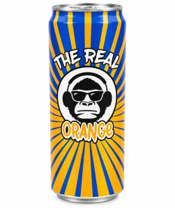 THE REAL - nealkoholický sycený ochucený nápoj s pomerančovou příchutí 330 ml