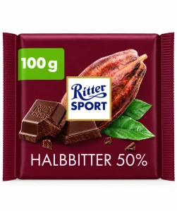 Ritter Sport Polohořká čokoláda 50% (100 g)