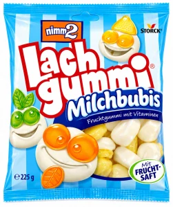 nimm2 Lachgummi Milchbubis Ovocné želé bonbóny s mléčnou pěnou a vitamíny 225 g