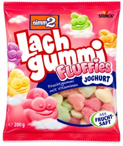 nimm2 Lachgummi Fluffies Joghurt Ovocné želé bonbóny s jogurtem a vitamíny 200 g