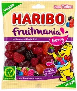 HARIBO Fruitmania Berry - Ovocné želé bonbóny s příchutí lesního ovoce 160 g