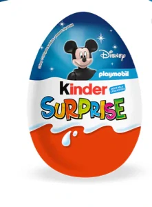 Kinder Surprise (Kinder Vajíčko) – čokoládové vajíčko s překvapením 20 g (Disney Playmobile Edice)