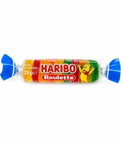 HARIBO Roulette - Ovocné želé bonbóny v roli 25 g