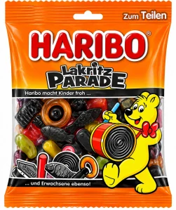 HARIBO Lakritz Parade - Směs lékořice a ovocného želé s lékořicí 175 g