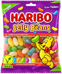 HARIBO Jelly Beans - Cukrové dražé fazolky s želé náplní 160 g